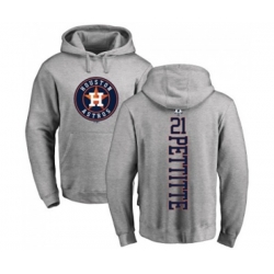 Houston Astros #21 Andy Pettitte Ash Backer Pullover Hoodie