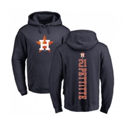 Houston Astros #21 Andy Pettitte Navy Blue Backer Pullover Hoodie