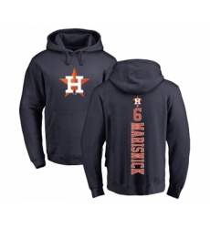 Houston Astros #6 Jake Marisnick Navy Blue Backer Pullover Hoodie