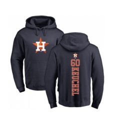 Houston Astros #60 Dallas Keuchel Navy Blue Backer Pullover Hoodie