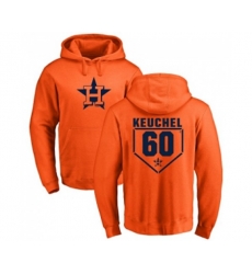 Houston Astros #60 Dallas Keuchel Orange RBI Pullover Hoodie