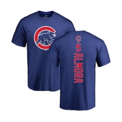 Chicago Cubs #5 Albert Almora Jr Royal Blue Backer T-Shirt Chicago Cubs #5 Albert Almora Jr Royal Blue Backer T-Shirt