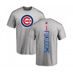 MLB Nike Chicago Cubs #1 Kosuke Fukudome Ash Backer T-Shirt MLB Nike Chicago Cubs #1 Kosuke Fukudome Ash Backer T-Shirt