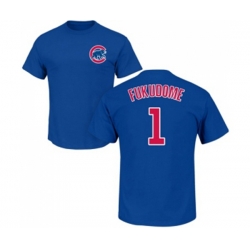MLB Nike Chicago Cubs #1 Kosuke Fukudome Royal Blue Name & Number T-Shirt MLB Nike Chicago Cubs #1 Kosuke Fukudome Royal Blue Name & Number T-Shirt