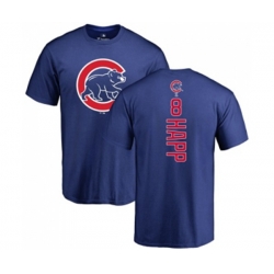 MLB Nike Chicago Cubs #8 Ian Happ Royal Blue Backer T-Shirt MLB Nike Chicago Cubs #8 Ian Happ Royal Blue Backer T-Shirt