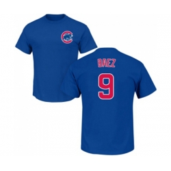 MLB Nike Chicago Cubs #9 Javier Baez Royal Blue Name & Number T-Shirt MLB Nike Chicago Cubs #9 Javier Baez Royal Blue Name & Number T-Shirt