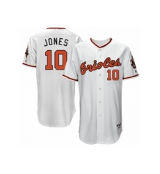 Baltimore Orioles #10 Adam Jones Authentic White 1966 Turn Back The Clock MLB Jersey