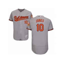 Baltimore Orioles #10 Adam Jones Grey Flexbase Authentic Collection MLB Jersey