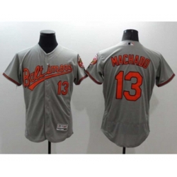 Baltimore Orioles #13 Manny Machado Majestic Gary Flexbase Authentic Collection Player Jersey