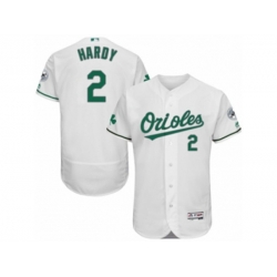 Baltimore Orioles #2 J.J. Hardy White Celtic Flexbase Authentic Collection MLB Jersey