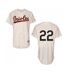 Baltimore Orioles #22 Jim Palmer Authentic Cream 1954 Turn Back The Clock Baseball Jersey