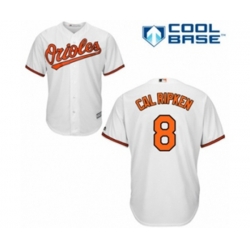 Baltimore Orioles #8 Cal Ripken Authentic White Home Cool Base MLB Jersey