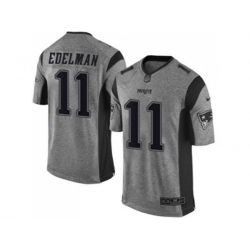 New England Patriots #11 Julian Edelman Gray jerseys(Limited) New England Patriots #11 Julian Edelman Gray jerseys(Limited)