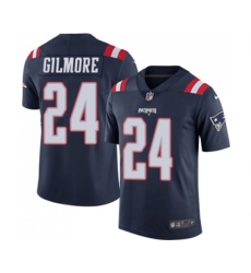 New England Patriots #24 Stephon Gilmore Limited Navy Blue Rush Vapor Untouchable Football Jersey