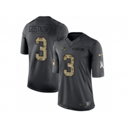 New England Patriots #3 Stephen Gostkowski Limited Black 2016 Salute to Service NFL Jersey New England Patriots #3 Stephen Gostkowski Limited Black 2016 Salute to Service NFL Jersey