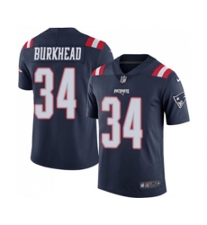 New England Patriots #34 Rex Burkhead Limited Navy Blue Rush Vapor Untouchable Football Jersey