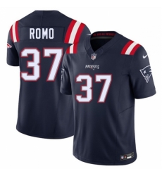 New England Patriots 37 Parker Romo Navy 2025 F U S E Vapor Limited Stitched Football Jersey