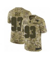 New England Patriots #93 Lawrence Guy Limited Camo 2018 Salute to Service NFL Jersey