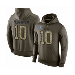 Tennessee Titans #10 Adam Humphries Green Salute To Service Pullover Hoodie