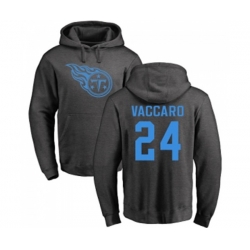 Tennessee Titans #24 Kenny Vaccaro Ash One Color Pullover Hoodie