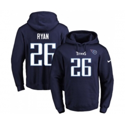 Tennessee Titans #26 Logan Ryan Navy Blue Name & Number Pullover Hoodie