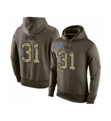Tennessee Titans #31 Kevin Byard Green Salute To Service Pullover Hoodie