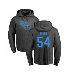 Tennessee Titans #54 Rashaan Evans Ash One Color Pullover Hoodie