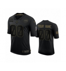 Seattle Seahawks Custom Black 2020 Salute to Service Limited Jersey