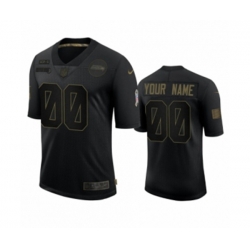 Seattle Seahawks Custom Black 2020 Salute to Service Limited Jersey
