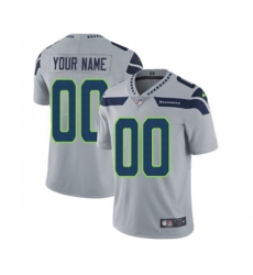 Seattle Seahawks Customized Grey Alternate Vapor Untouchable Limited Player Football Jersey