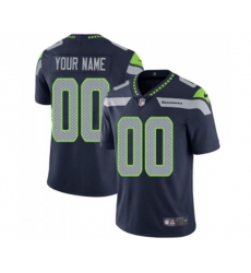 Seattle Seahawks Customized Steel Blue Team Color Vapor Untouchable Limited Player Football Jersey