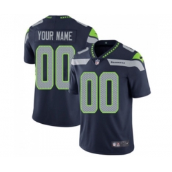 Seattle Seahawks Customized Steel Blue Team Color Vapor Untouchable Limited Player Football Jersey