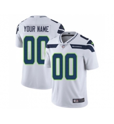 Seattle Seahawks Customized White Vapor Untouchable Limited Player Football Jersey