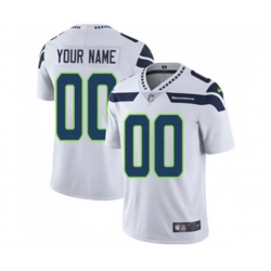 Seattle Seahawks Customized White Vapor Untouchable Limited Player Football Jersey