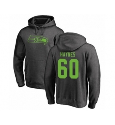 Seattle Seahawks #60 Phil Haynes Ash One Color Pullover Hoodie