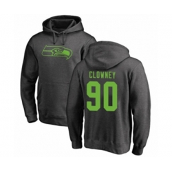 Seattle Seahawks #90 Jadeveon Clowney Ash One Color Pullover Hoodie