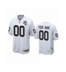 Las Vegas Raiders Custom White 2020 Inaugural Season Game Jersey