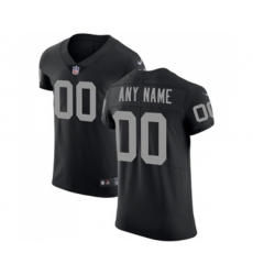 Oakland Raiders Customized Black Team Color Vapor Untouchable Elite Player Football Jersey