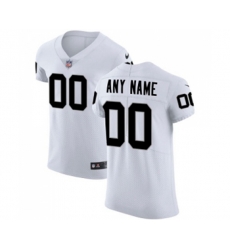 Oakland Raiders Customized White Vapor Untouchable Elite Player Football Jersey
