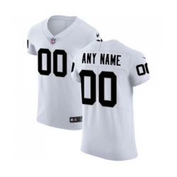Oakland Raiders Customized White Vapor Untouchable Elite Player Football Jersey