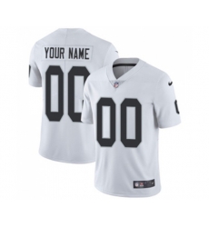 Oakland Raiders Customized White Vapor Untouchable Limited Player Football Jersey