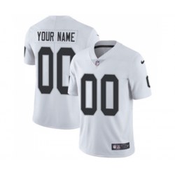Oakland Raiders Customized White Vapor Untouchable Limited Player Football Jersey