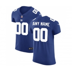 New York Giants Customized Elite Royal Blue Team Color Football Jersey