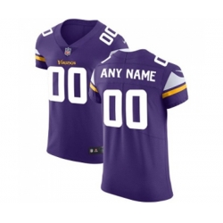 Minnesota Vikings Customized Purple Team Color Vapor Untouchable Elite Player Football Jersey
