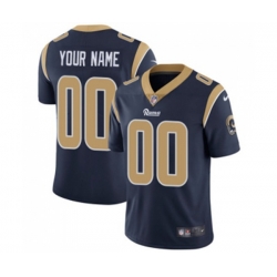 Los Angeles Rams Customized Navy Blue Team Color Vapor Untouchable Limited Player Football Jersey