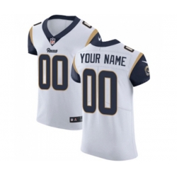 Los Angeles Rams Customized White Vapor Untouchable Custom Elite Football Jersey
