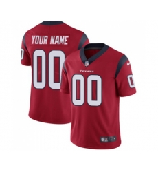 Houston Texans Customized Limited Red Alternate Vapor Untouchable Football Jersey