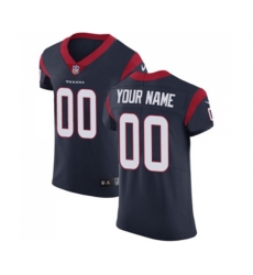 Houston Texans Customized Navy Blue Team Color Vapor Untouchable Custom Elite Football Jersey