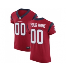 Houston Texans Customized Red Alternate Vapor Untouchable Custom Elite Football Jersey