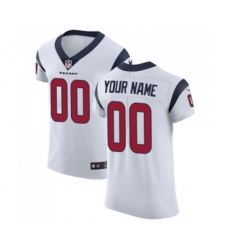 Houston Texans Customized White Vapor Untouchable Custom Elite Football Jersey